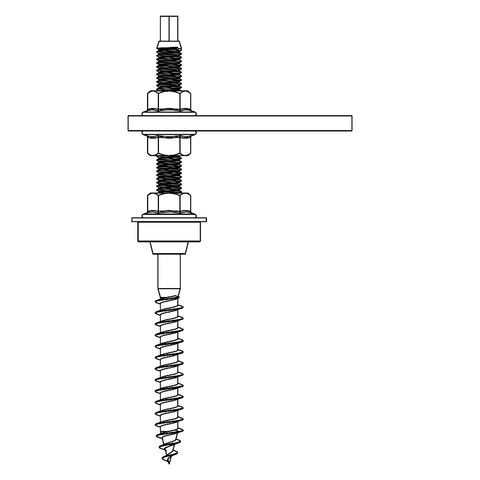 K2 Systems Stockschraube M10 für SolidRail