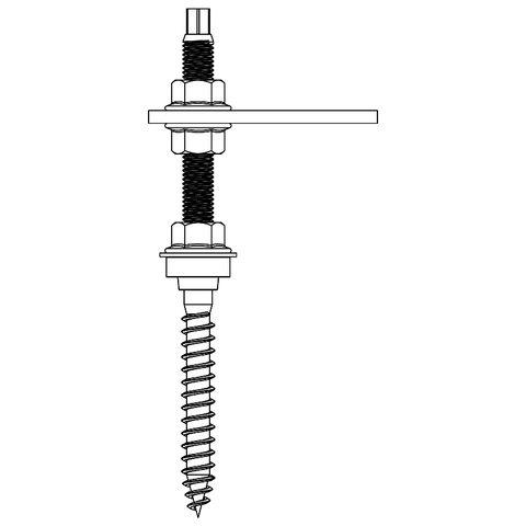 K2 Systems Stockschraube M12 für SolidRail
