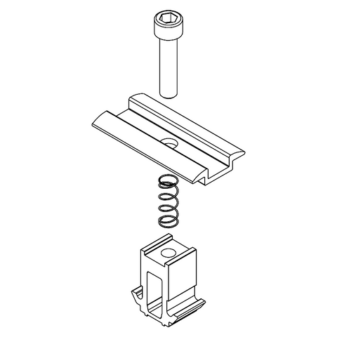 K2 Systems Universal DomeClamp Mittelklemme 30-50mm, schwarz eloxiert | 2002609
