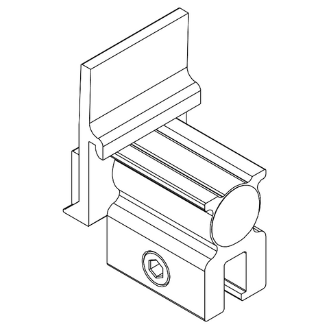 K2 Systems Doppelstehlfalzklemme CF:x SingleRail | 2003024