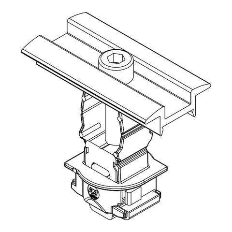K2 Systems Universal Mittelklemme 25-40mm, schwarz eloxiert | 2004148
