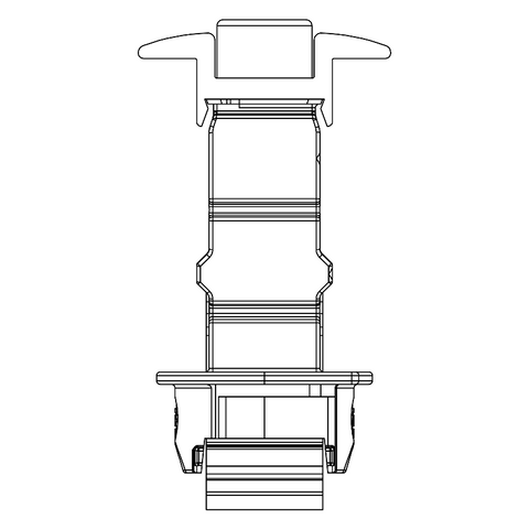 K2 Systems Universal Mittelklemme 25-40mm, schwarz eloxiert | 2004148